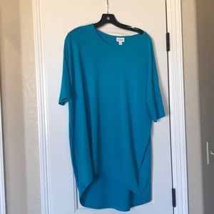 LuLaRoe Irma size small blue/turquoise